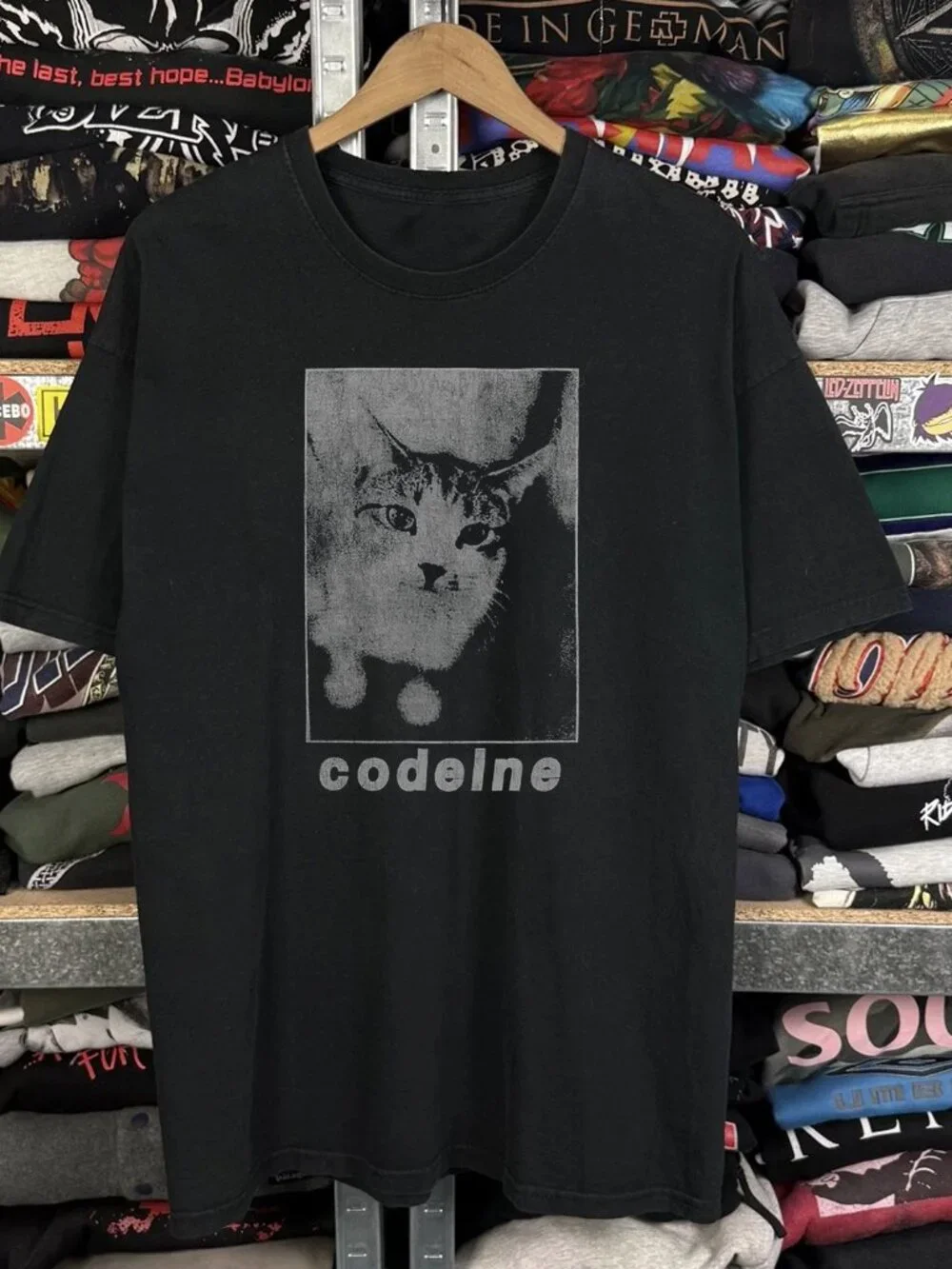 Rare Codeine Washed Black Tee - Picture 1 of 5